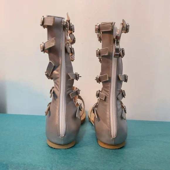 NWOT Gladiator Rhinestone Sandals - Picture 6 of 16